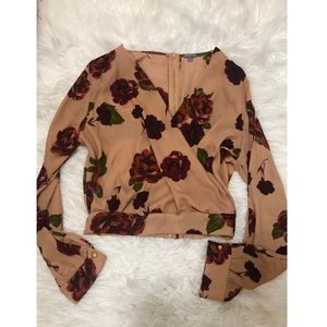 Floral Chiffon Crop